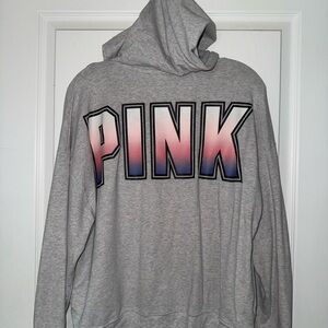 Victoria's Secret PINK Light Gray Zip-Up Hoodie
